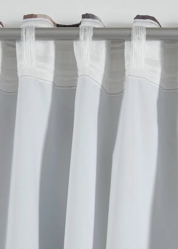 M&oslash;rkleggingsgardin i mikrofiber (1-pack), bonprix