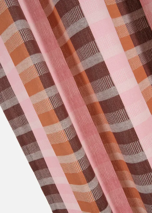 Jacquardvevd gardin i &oslash;kologisk bomull (1-pack), bonprix