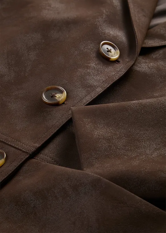 Blazer av imitert semsket skinn, bonprix