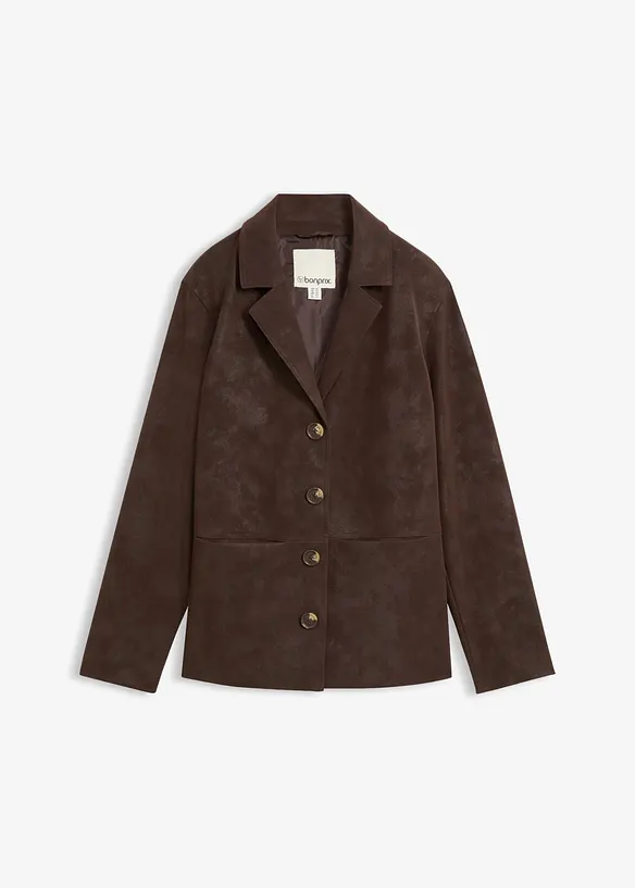 Blazer av imitert semsket skinn, bonprix