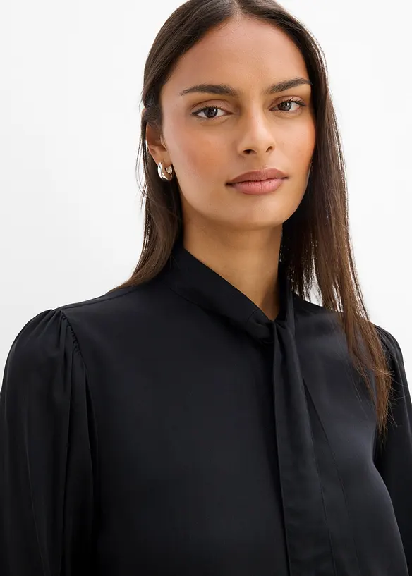 Knytebluse i 100% modal, bonprix