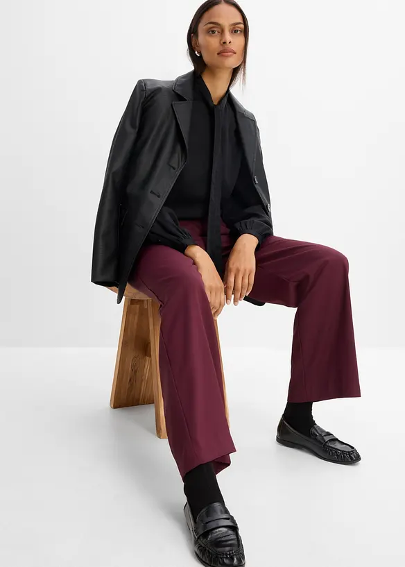 Knytebluse i 100% modal, bonprix
