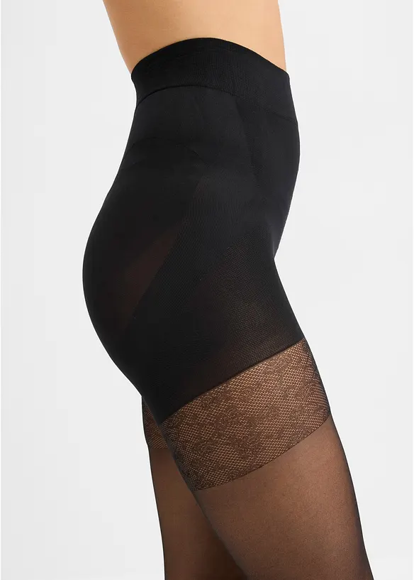 Shape str&oslash;mpebukse med komfortlinning 30 DEN, bonprix