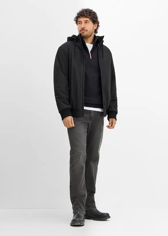 Vanntett vinterjakke med fleece, bonprix