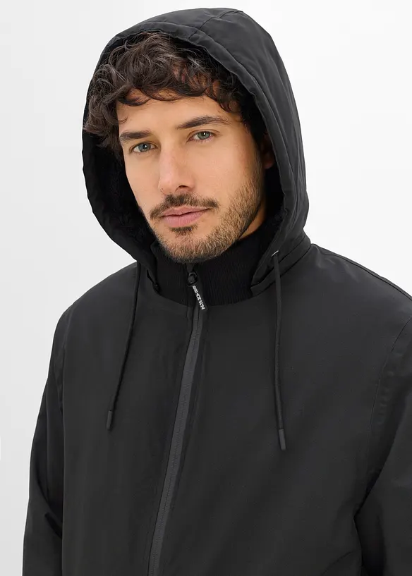 Vanntett vinterjakke med fleece, bonprix