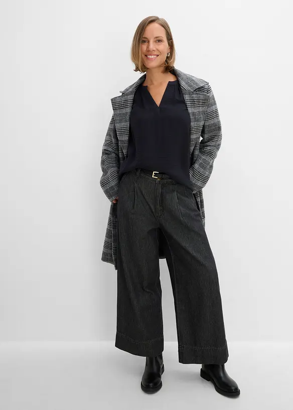 Bluse i viskosemiks, bonprix