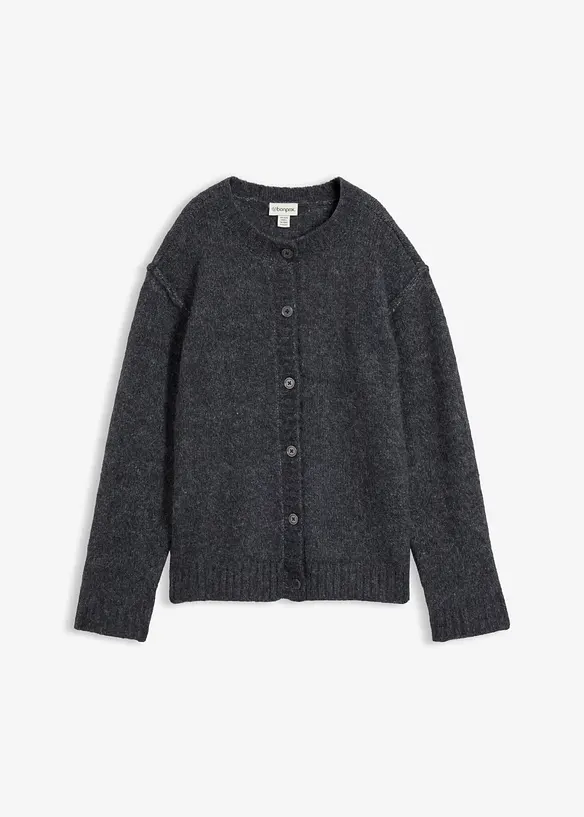 Cardigan med ull, bonprix