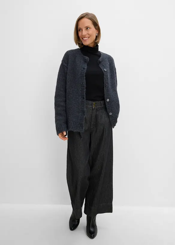 Cardigan med ull, bonprix