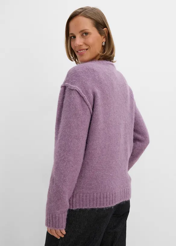 Cardigan med ull, bonprix