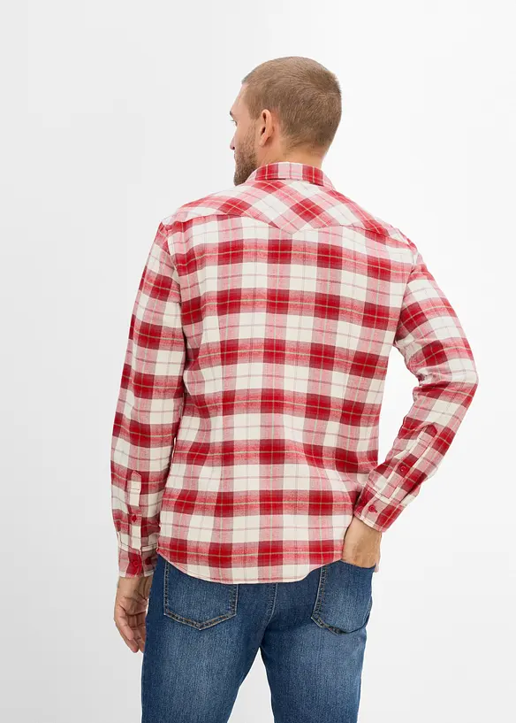Flanellskjorte i 100% bomull, bonprix