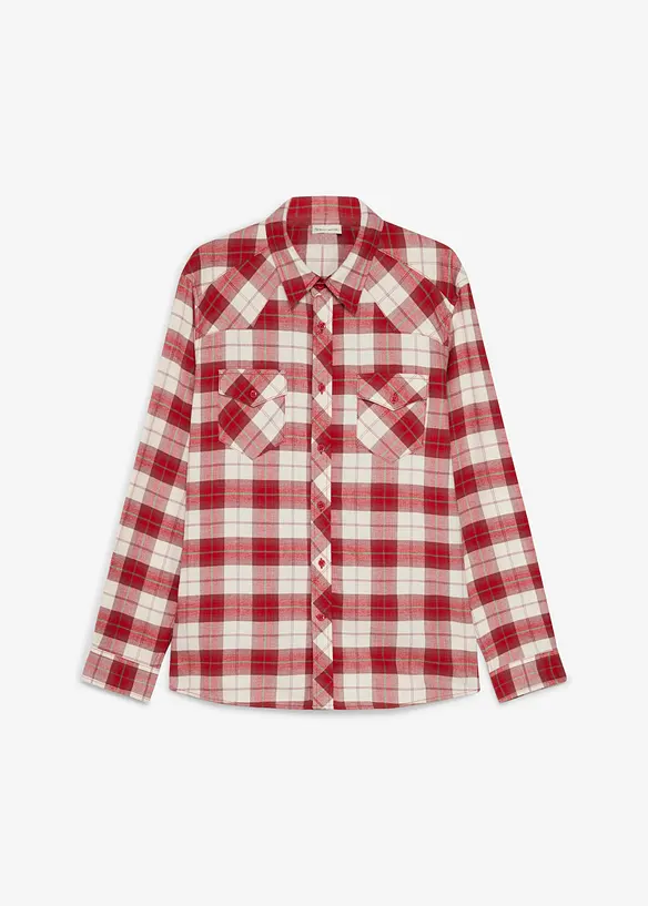 Flanellskjorte i 100% bomull, bonprix