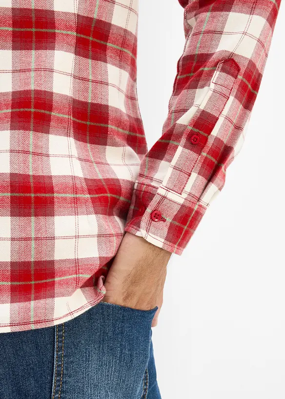 Flanellskjorte i 100% bomull, bonprix
