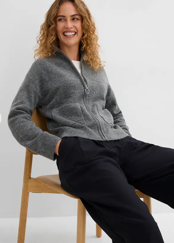 Cardigan med glidel&aring;s, bonprix