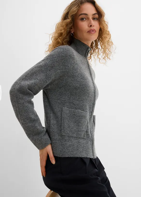 Cardigan med glidel&aring;s, bonprix