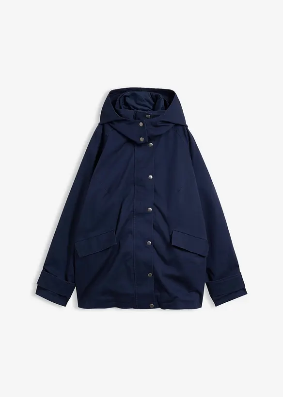 Vannavvisende lang 3-i-1-jakke, vest, bonprix