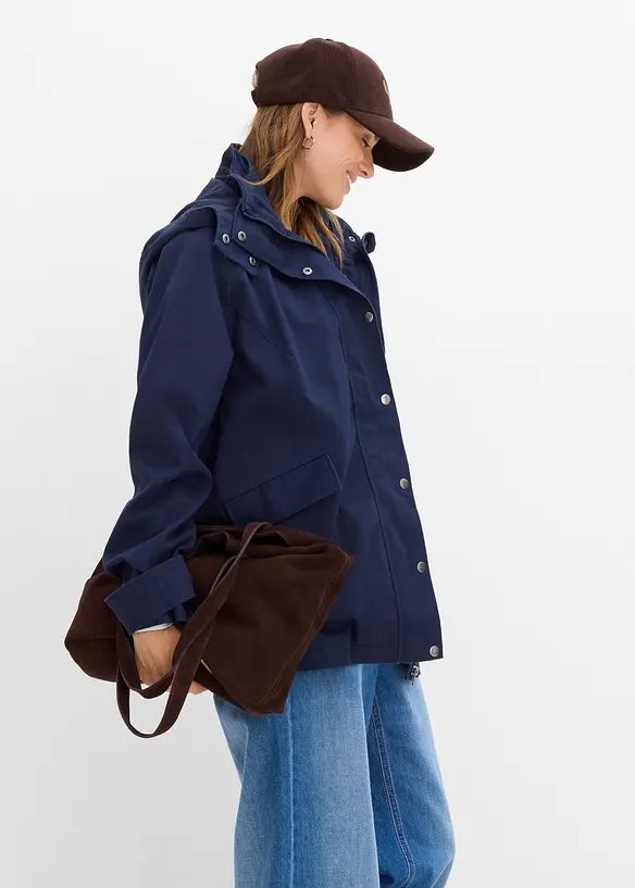Vannavvisende lang 3-i-1-jakke, vest, bonprix