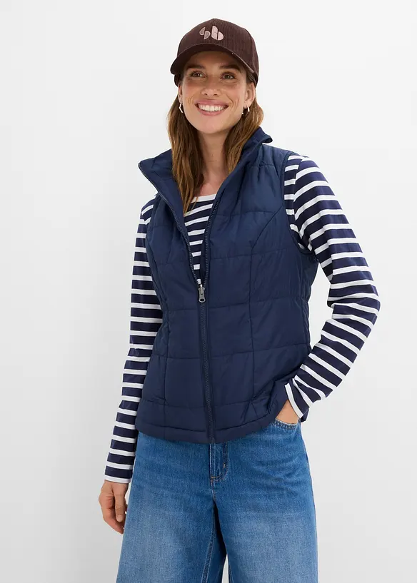 Vannavvisende lang 3-i-1-jakke, vest, bonprix
