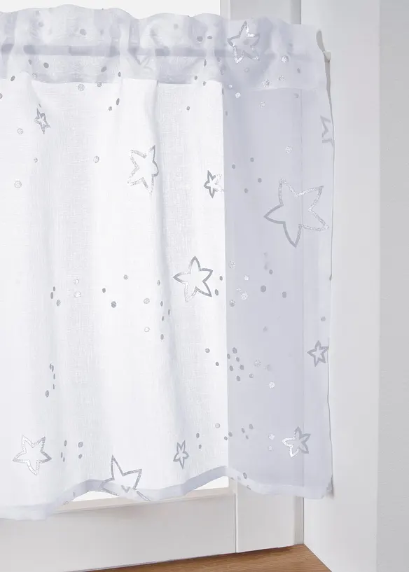 Gardinkappe med skinnende stjerner, bonprix