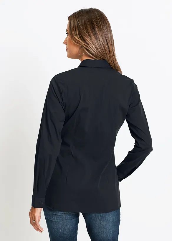 Lang stretchbluse, bonprix