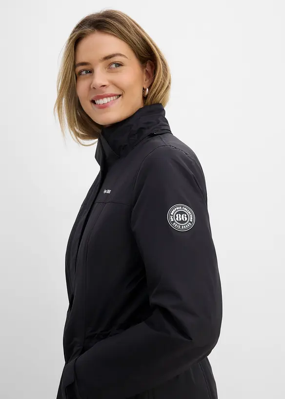 Outdoor-k&aring;pe med fuskepels, vanntett, bonprix