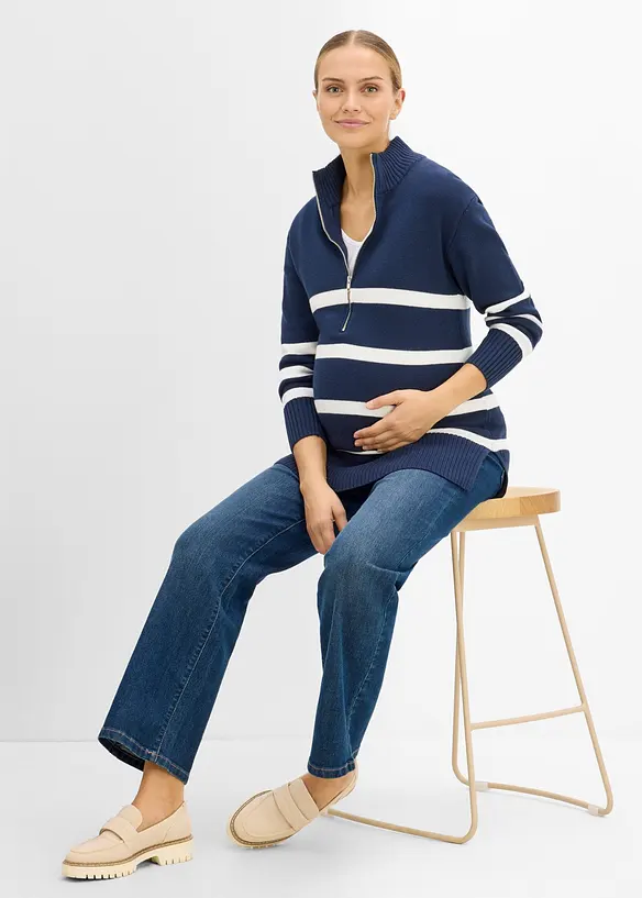 Mama jeans med &oslash;kologisk bomull, loose fit, bonprix