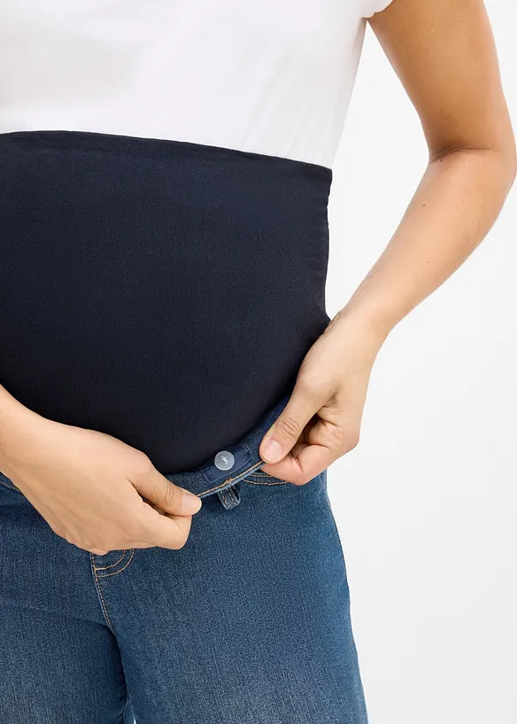 Mama jeans med &oslash;kologisk bomull, loose fit, bonprix