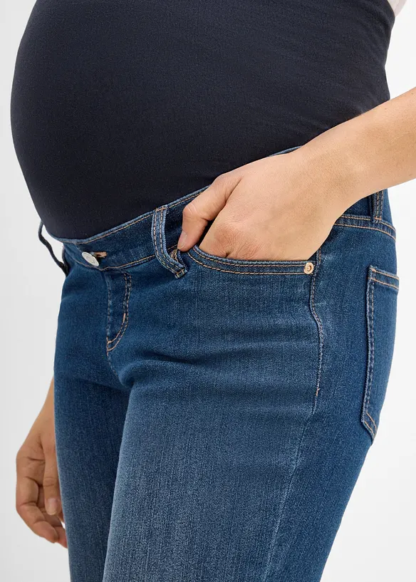 Mama jeans med &oslash;kologisk bomull, loose fit, bonprix