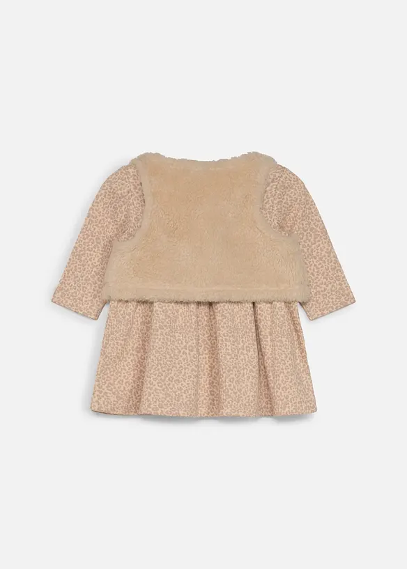 Babykjole med pilevest (2-delt sett), bonprix