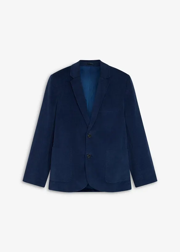 Blazer i kordfl&oslash;yel med stretch og regular fit, bonprix