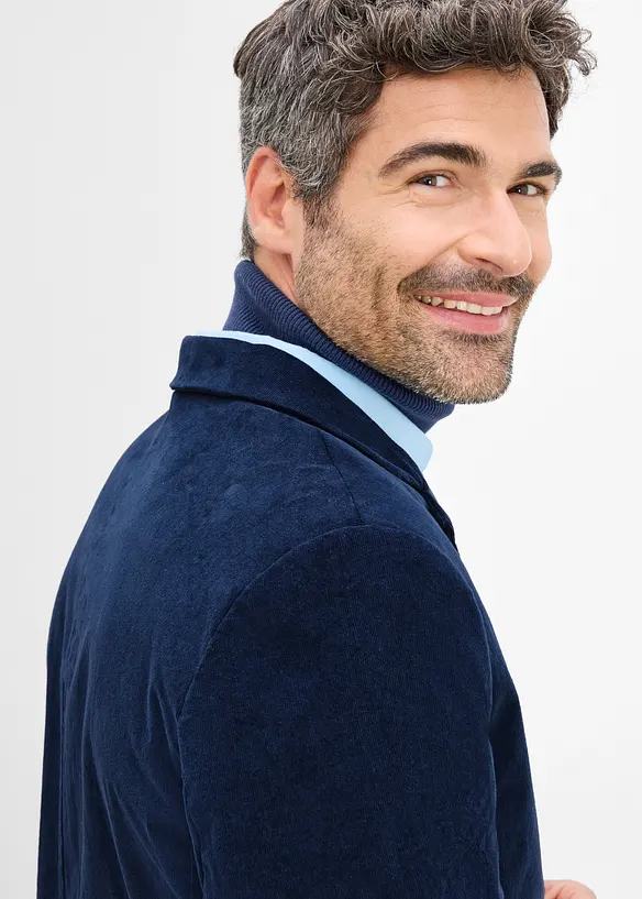 Blazer i kordfl&oslash;yel med stretch og regular fit, bonprix