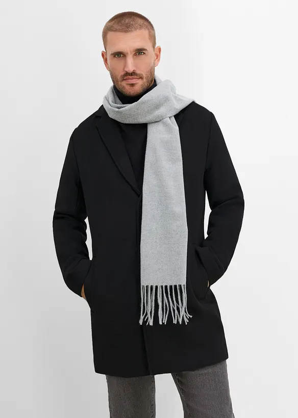 Kort k&aring;pe i ullmiks, bonprix