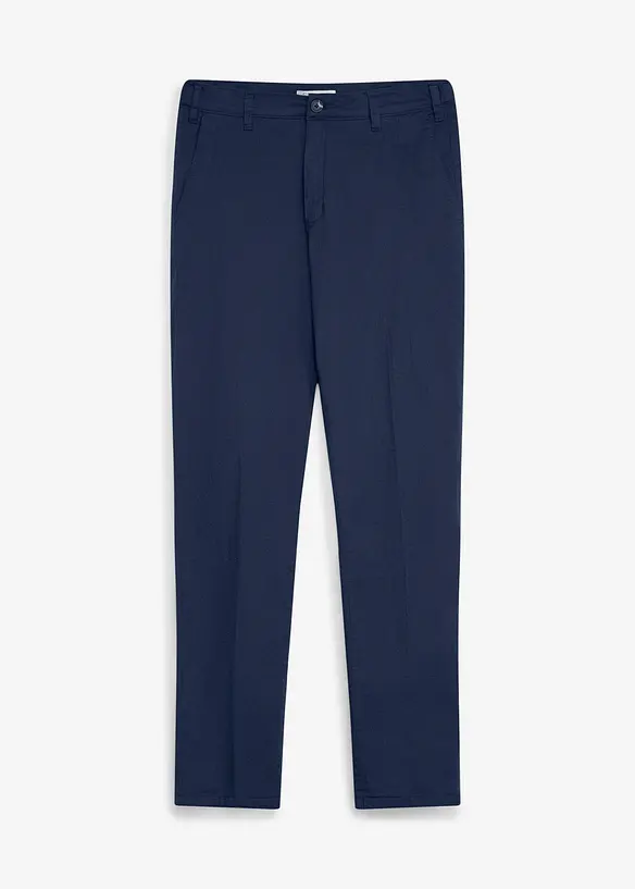 Chinos med regulerbar linning og varmende f&ocirc;r, straight, bonprix