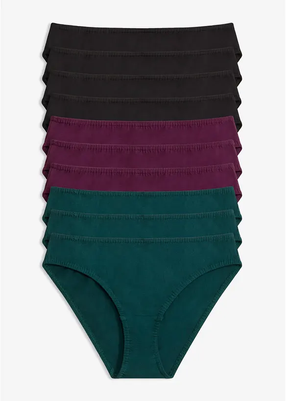 Truse med myk bomull (10-pack), bonprix