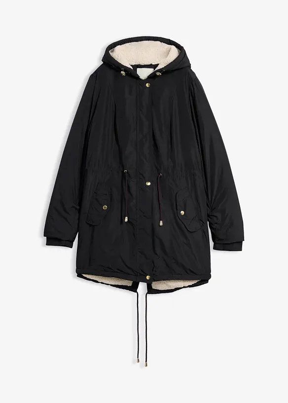 Parkas med pilefleece, bonprix