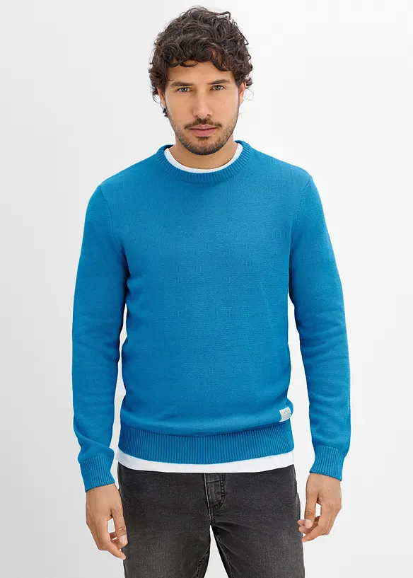 Finstrikket genser i regular fit, bonprix