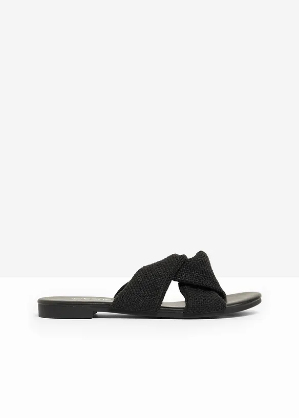 Slip-in sandaler med twist, bonprix