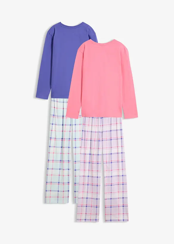2 pyjamaser i 100% &oslash;kologisk bomull (4-delt sett), bonprix