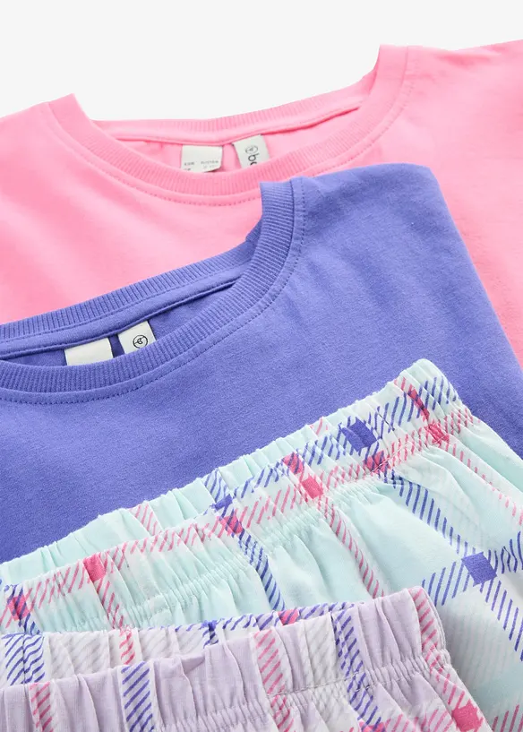 2 pyjamaser i 100% &oslash;kologisk bomull (4-delt sett), bonprix