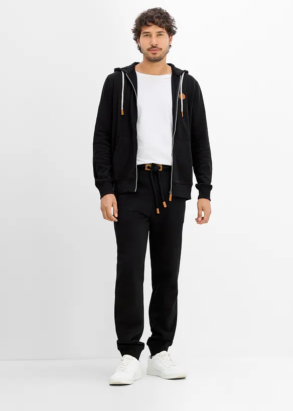 Hettejakke med detaljer i imitert skinn, bonprix