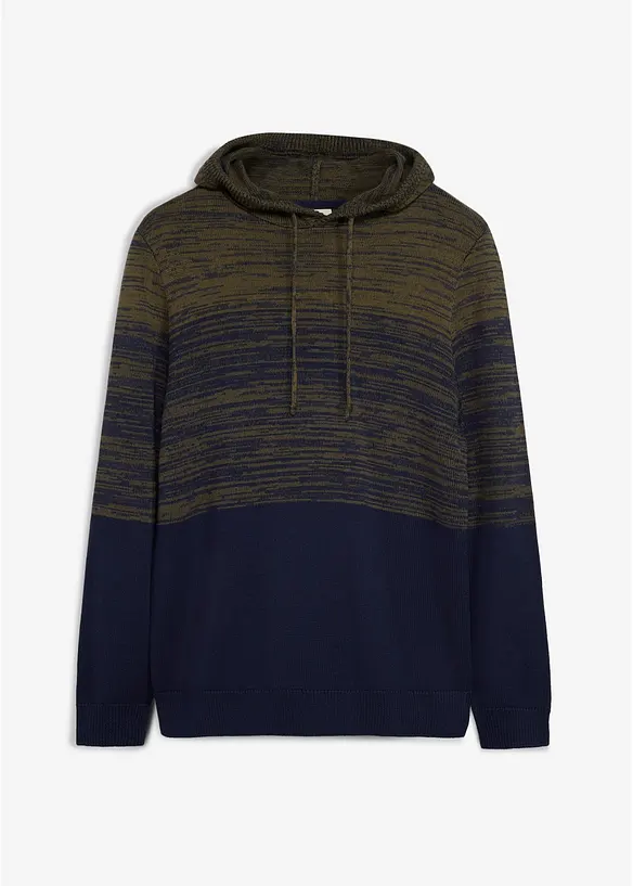Finstrikket hettegenser i regular fit, bonprix