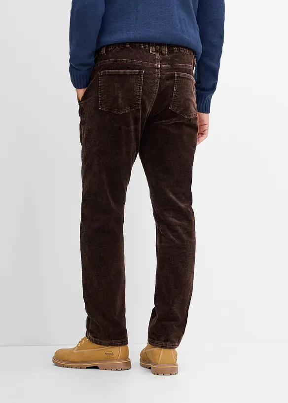 Classic fit kordfl&oslash;yelsbukse, straight, bonprix