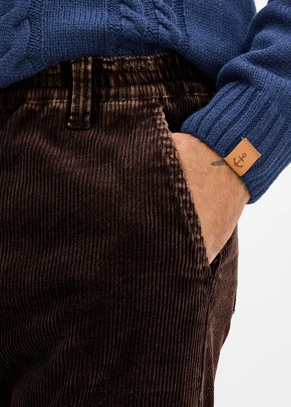 Classic fit kordfl&oslash;yelsbukse, straight, bonprix
