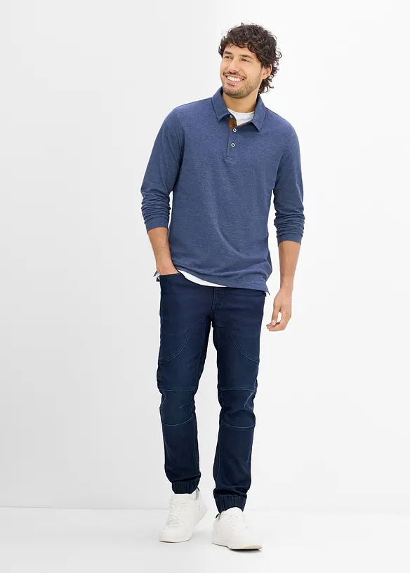 Regular Fit-jeans-joggebukse med regulerbar stretchlinning, Straight, bonprix