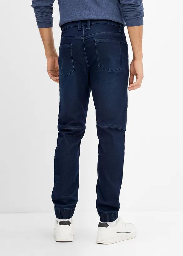 Regular Fit-jeans-joggebukse med regulerbar stretchlinning, Straight, bonprix