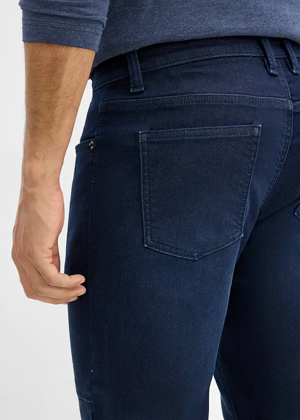 Regular Fit-jeans-joggebukse med regulerbar stretchlinning, Straight, bonprix
