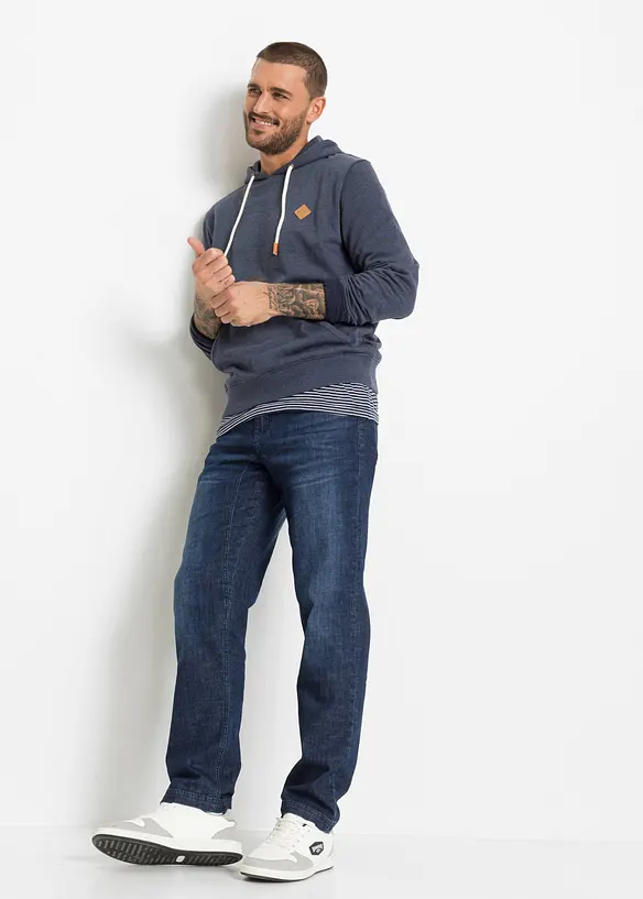 Classic fit-jeans med forsterket skritt, Tapered, bonprix