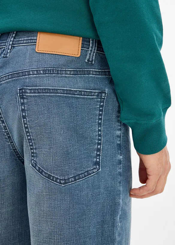 Classic fit-jeans med forsterket skritt, Tapered, bonprix