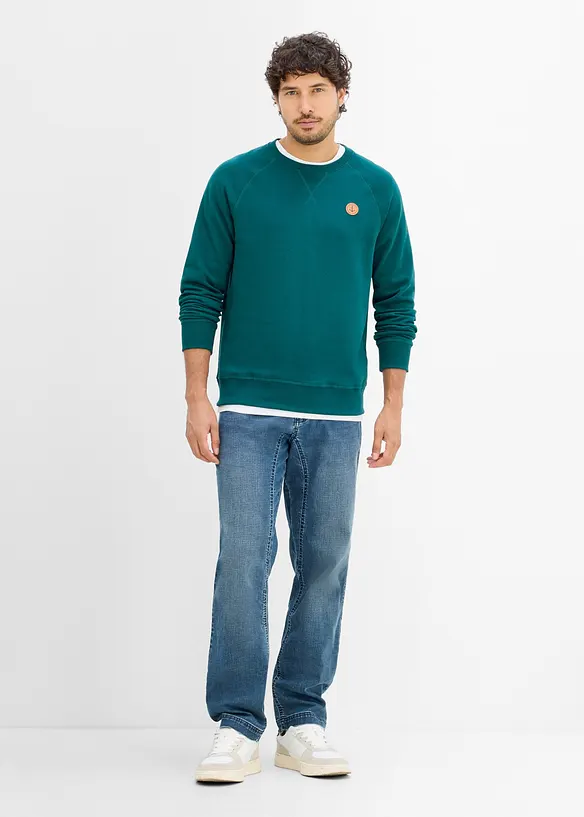 Classic fit-jeans med forsterket skritt, Tapered, bonprix