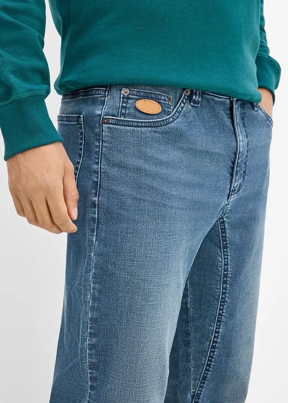 Classic fit-jeans med forsterket skritt, Tapered, bonprix