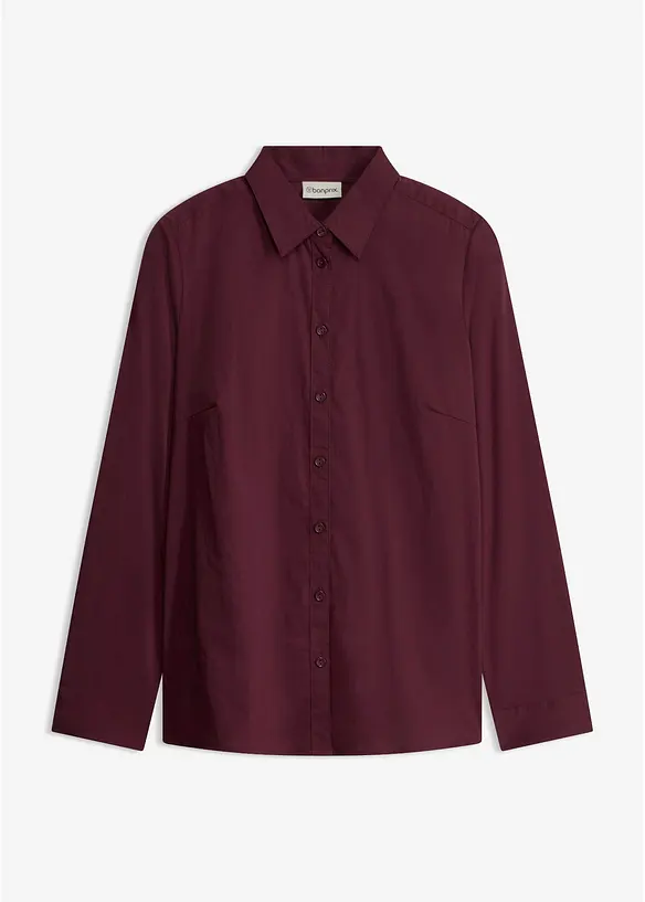 Skjortebluse av fast popelin, bonprix